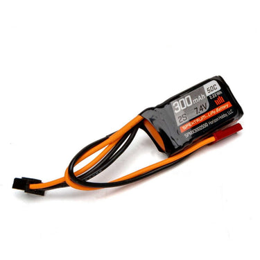 Spektrum SPMX3002S50 300mAh 2S 7.4V 50C LiPo Battery with JST Connector